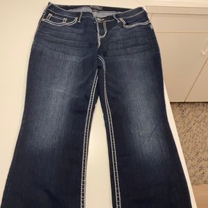 Excellent condition Silver bootcut jean 18x33